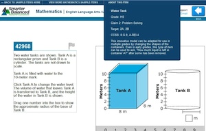  Sample mathematics question from the forthcoming Common Core online assessments.